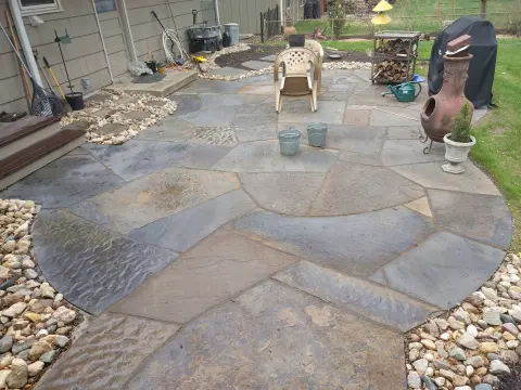 Flagstone patio